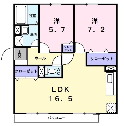グランジュール　ｋｏｅｉ 1階の物件の間取図