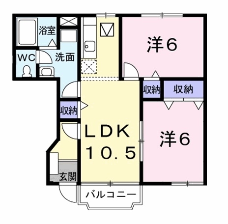 ヴィラ サンライズ ドリームⅡ 1階の物件の間取図