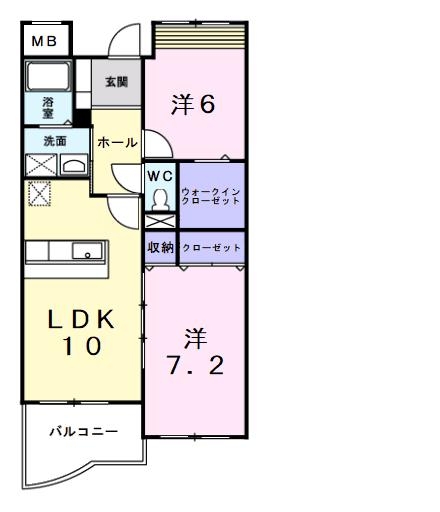 エストレーノｋｏｅｉ 3階の物件の間取図