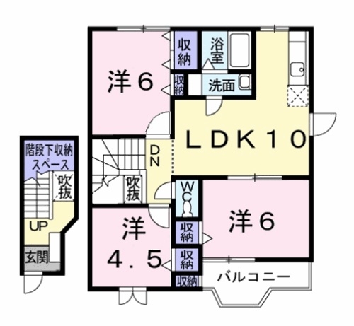 ロメオ　エステ－トⅢ 2階の物件の間取図