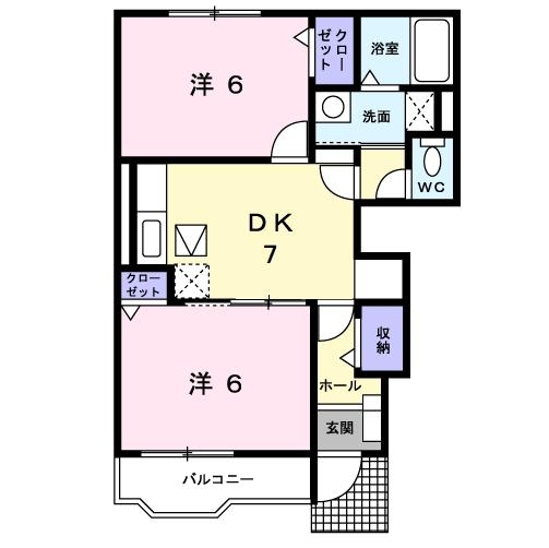 ミーツハオス 1階の物件の間取図