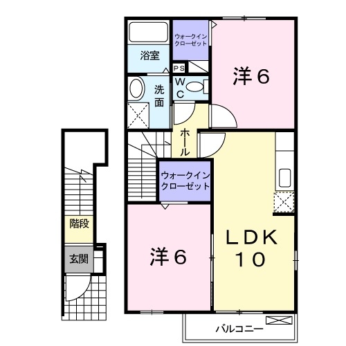 プレミール 2階の物件の間取図