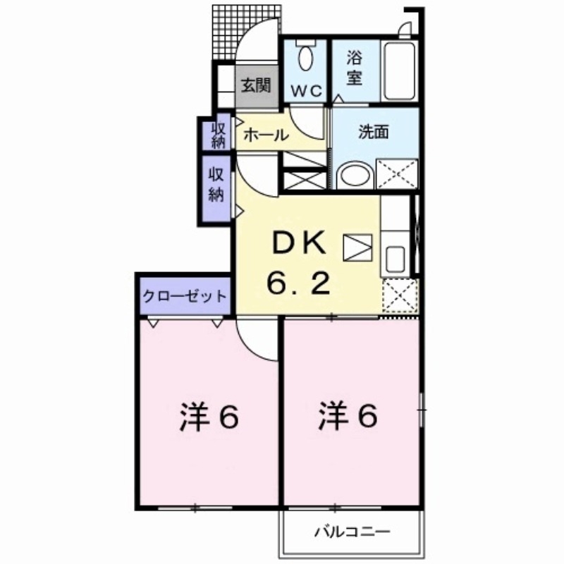 アルコ・イーリス 1階の物件の間取図