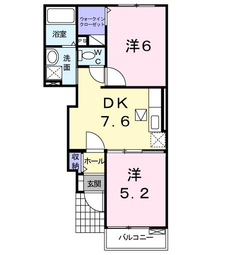 メゾン　ブリーズ　Ⅰ 1階の物件の間取図