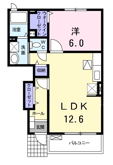 グラン・ソレイユ 1階の物件の間取図