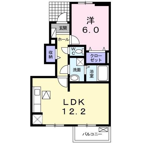 アバンツァート 1階の物件の間取図