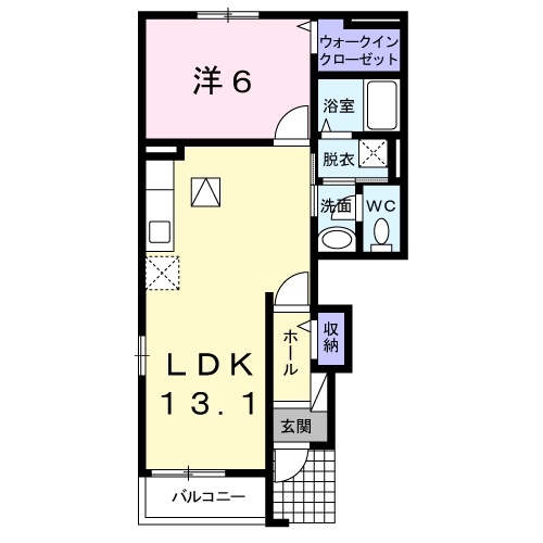 ミサキレジデンス 1階の物件の間取図