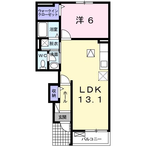 ミサキレジデンス 1階の物件の間取図