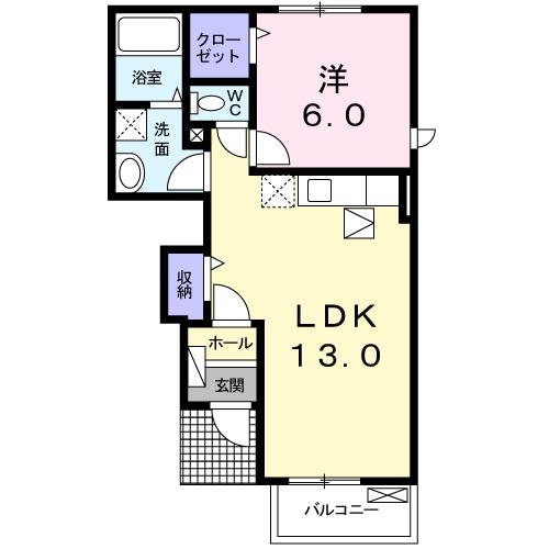 メゾンブリーズⅣ 1階の物件の間取図