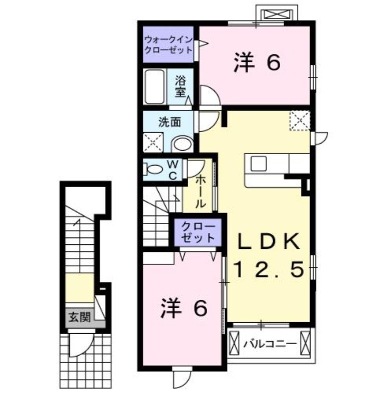 メゾンブリーズⅥ 2階の物件の間取図