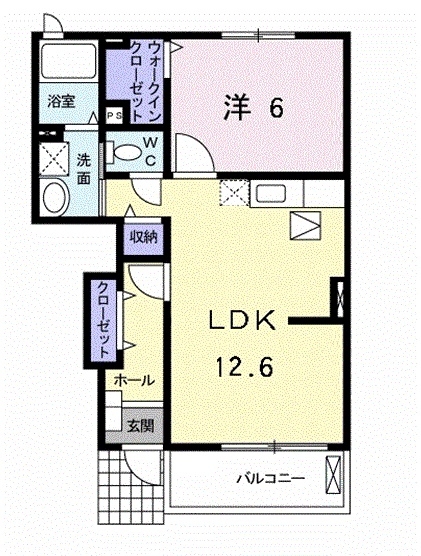 メゾン・喜美 1階の物件の間取図