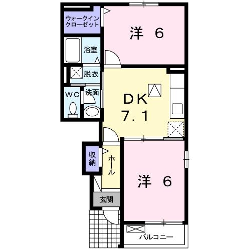サンフィオーレ　Ｃ 1階の物件の間取図