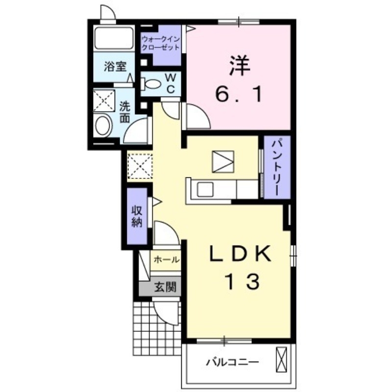レジデンス　オオギⅠ 1階の物件の間取図
