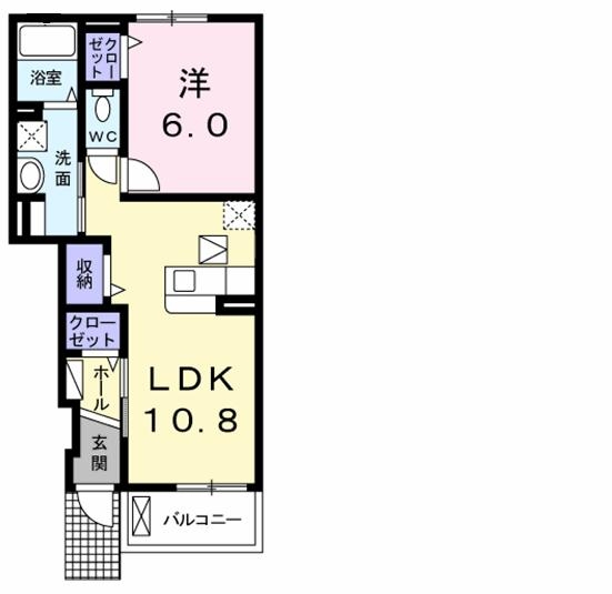 リバーサイドレジデンス 1階の物件の間取図