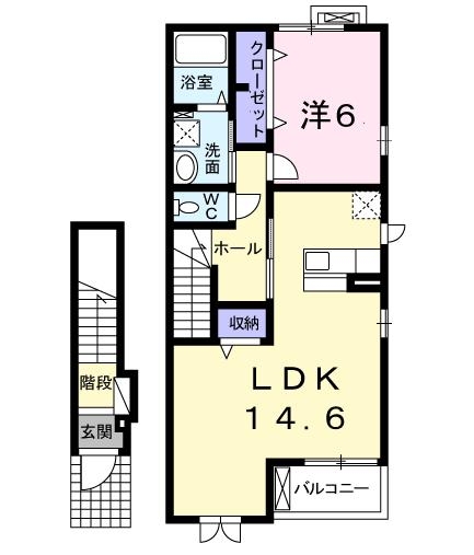 リバーサイドレジデンス 2階の物件の間取図