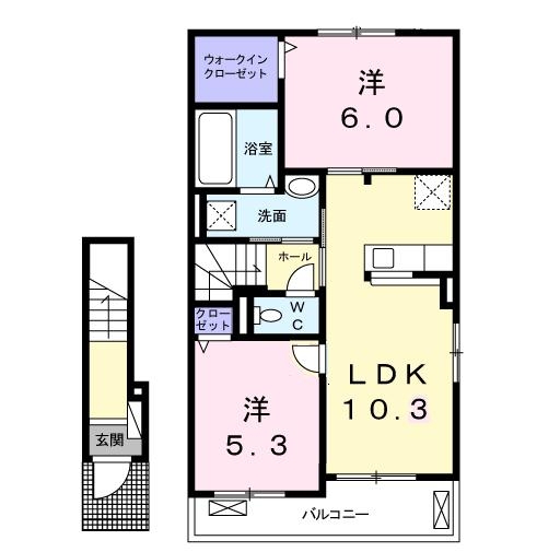Ｎレジデンス　ネオⅣ 2階の物件の間取図