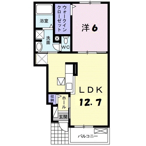 コンフォルタ 1階の物件の間取図