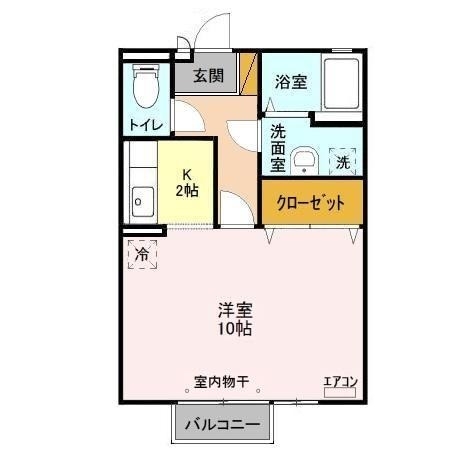 レグルス・レジデンス Ⅰ・Ⅱ 2階の物件の間取図