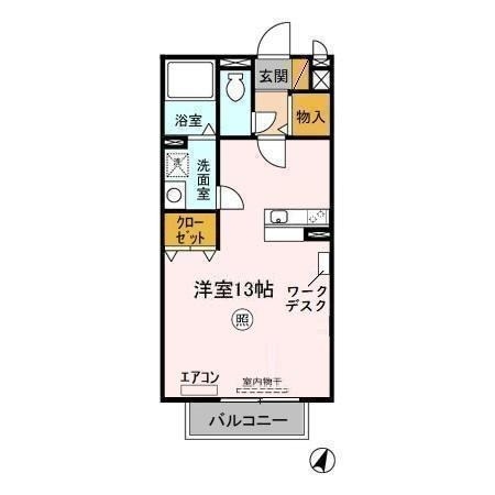 アーバンヒルズかしま　Ⅱ 2階の物件の間取図