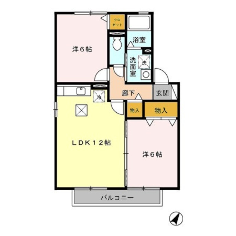 セピアコート Ⅲ 1階の物件の間取図