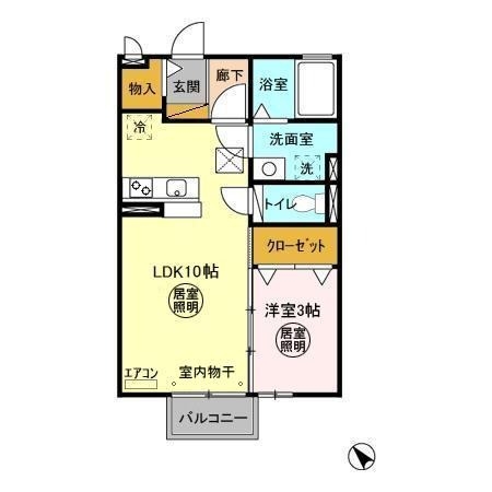ヴァン・ソフィア 1階の物件の間取図