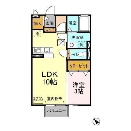 ヴァン・ソフィア 1階の物件の間取図
