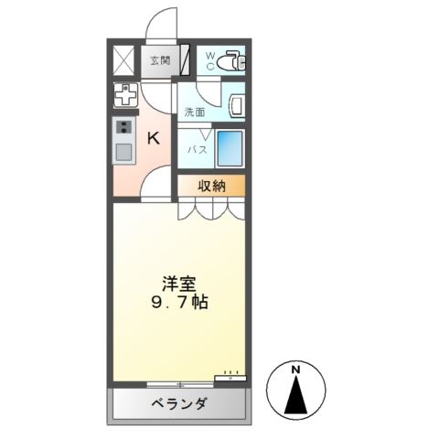 セレーノ 2階の物件の間取図