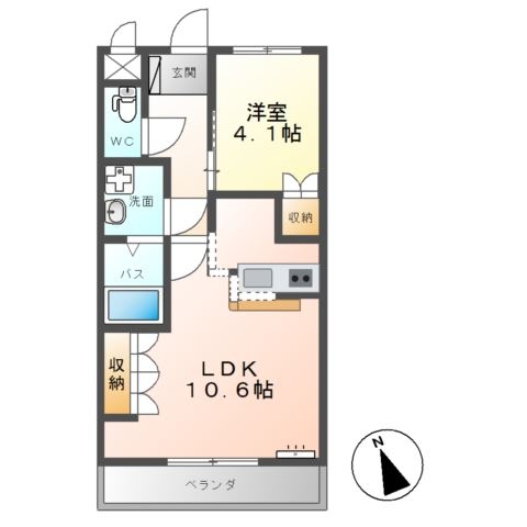 WILL(ウィル) 1階の物件の間取図