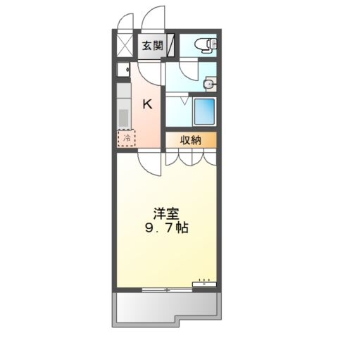 Ｗｉｎｇ　Ｋａｓｈｉｍａ（ウイングカシマ） 2階の物件の間取図