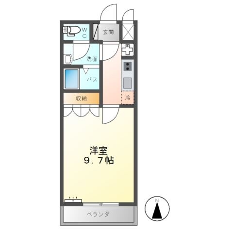 Ｗｉｎｇ　Ｋａｓｈｉｍａ（ウイングカシマ） 2階の物件の間取図