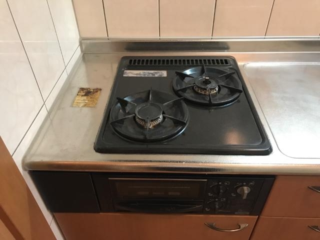 グリル付きガスコンロ