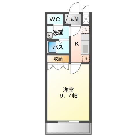 Ｗｉｎｇ　Ｋａｓｈｉｍａ（ウイングカシマ） 2階の物件の間取図