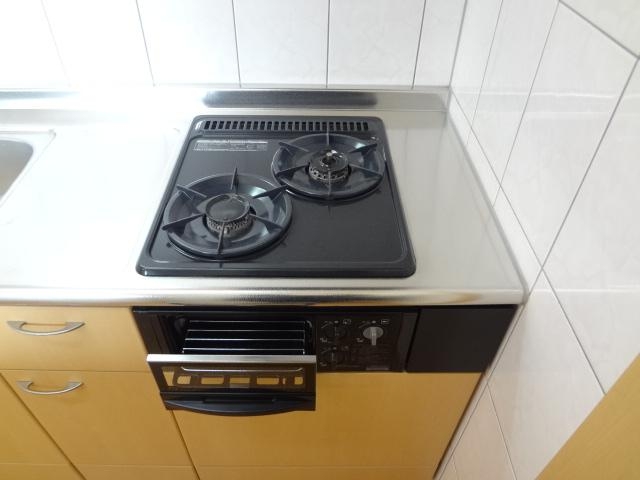 グリル付きガスコンロ