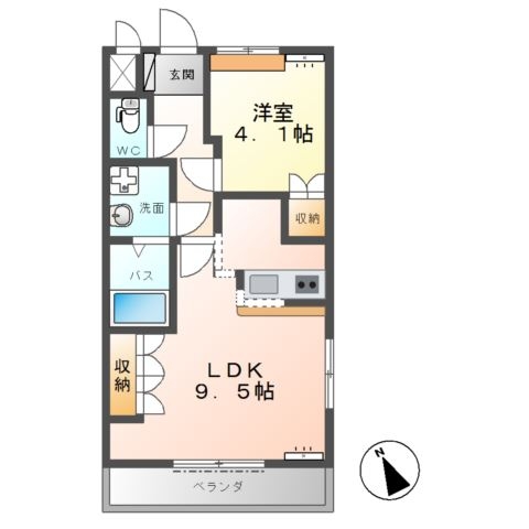 ファイン・シア 1階の物件の間取図