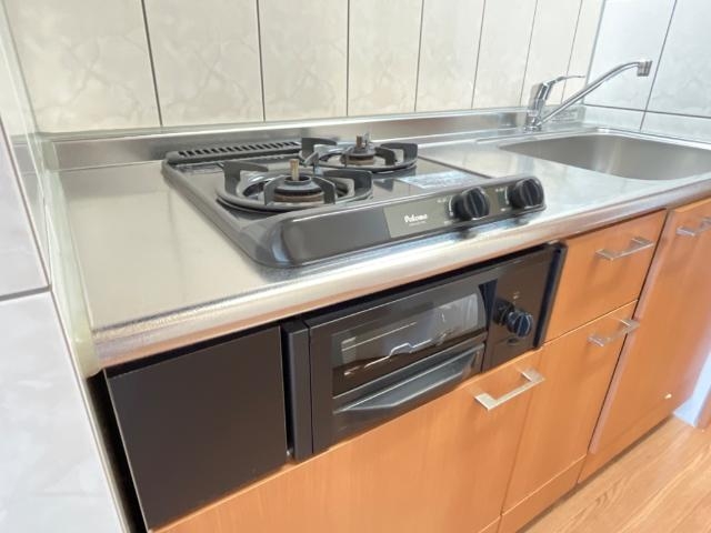 グリル付きガスコンロ