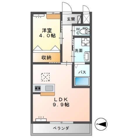 ウィン 1階の物件の間取図