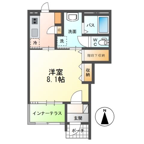 Ａｍｂｉｔｉｏｎ　Ⅰ 1階の物件の間取図