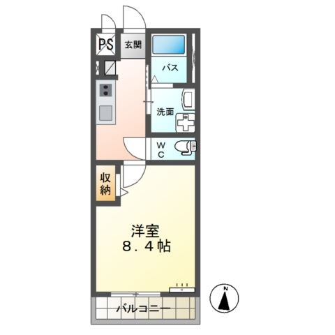アルモニーコンフォール 2階の物件の間取図