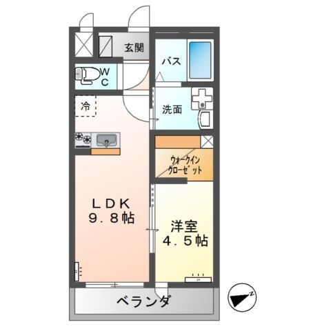 Bel・Casa鹿嶋 2階の物件の間取図