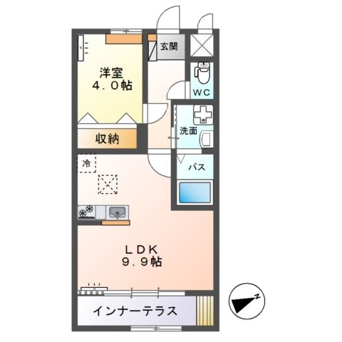 Bel・Casa鹿嶋 1階の物件の間取図