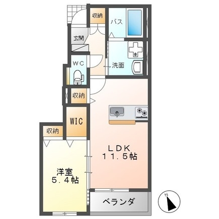 サニーコート 1階の物件の間取図