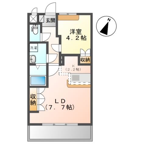 エクセール 2階の物件の間取図