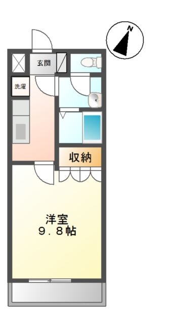クリアーメゾン・Ｊ．ＢＳ 2階の物件の間取図
