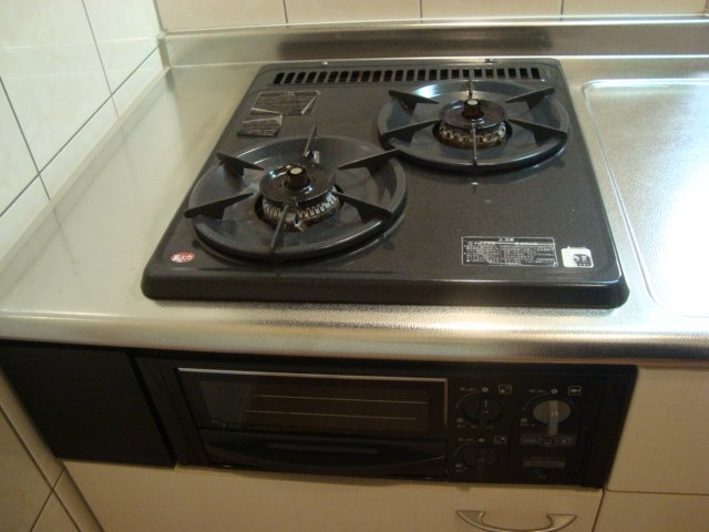 グリル付きガスコンロ