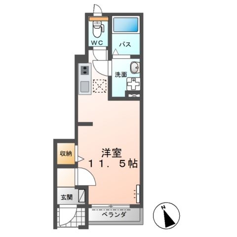 ひなた 1階の物件の間取図