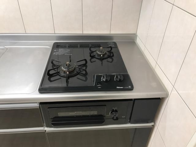 グリル付きガスコンロ