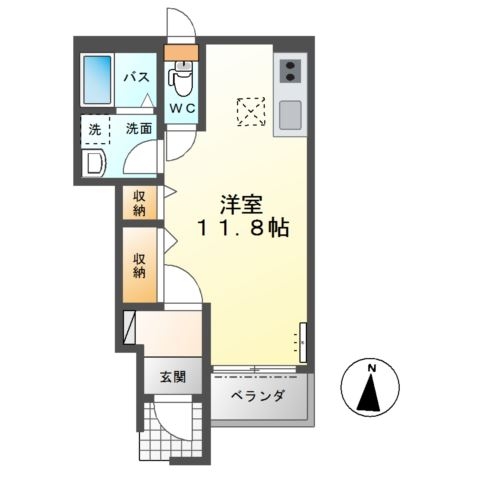 ＥＶＥＲ　ＢＬＵＥ（エヴァー　ブルー） 1階の物件の間取図