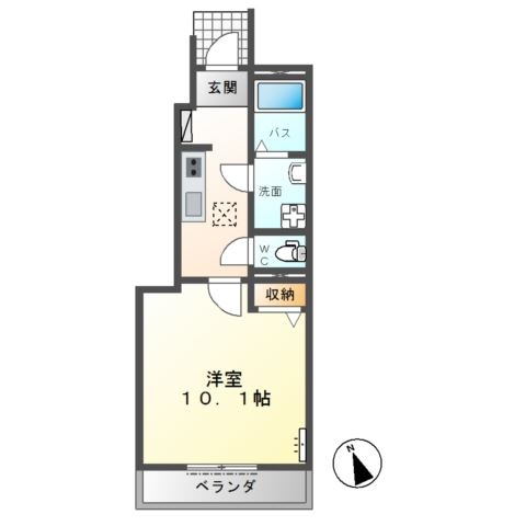 Ｄｕｒａｔｅ　Ｒｅｖｅ（ドゥラ　レーヴ） 1階の物件の間取図