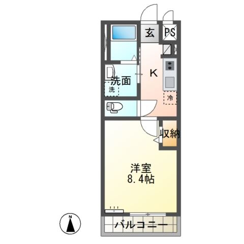 loyaltie(ロワイヨテ) 2階の物件の間取図