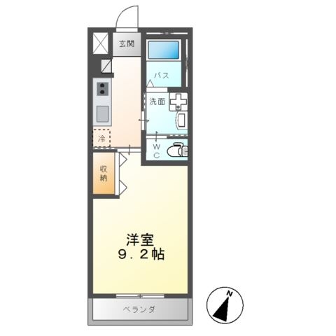 エトワールシャトー 2階の物件の間取図